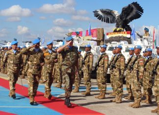 Sekum GKJ Pimpin Ibadah Paskah Pasukan PBB di Bangui, Afrika